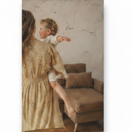 Tableau à l'huile personnalisé d'après photo