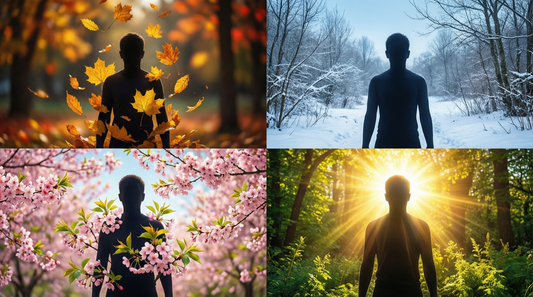 Peinture personnalisée aux couleurs de saison, reflétant un moment de vie, entre légèreté printanière et profondeur automnale.
