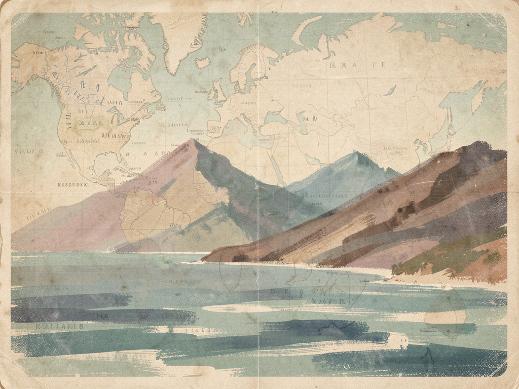 Photo de voyage transformée en œuvre d'art murale pour décoration intérieure