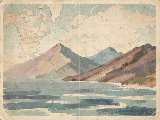 Photo de voyage transformée en œuvre d'art murale pour décoration intérieure