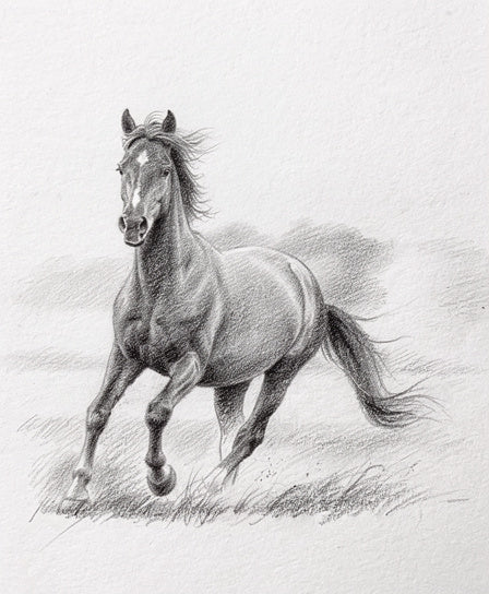 Croquis cheval personnalisé