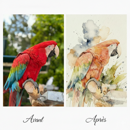 Aquarelle personnalisée pour immortaliser vos moments précieux