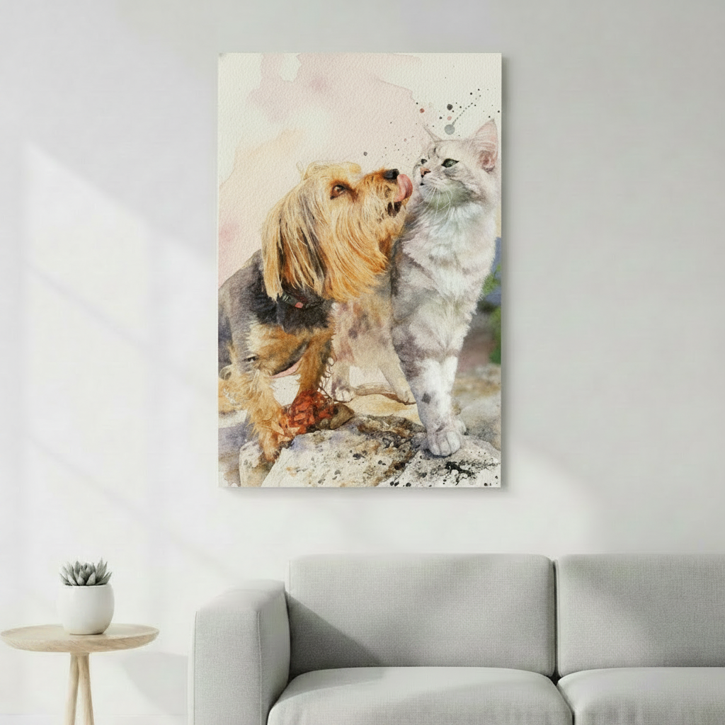 Aquarelle personnalisée pour immortaliser vos souvenirs