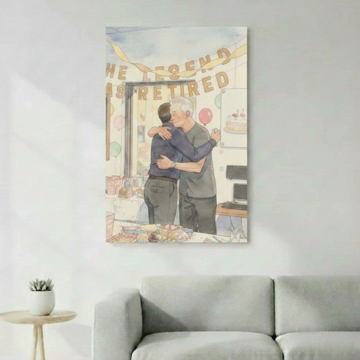 Portrait personnalisé coloré style enfantin