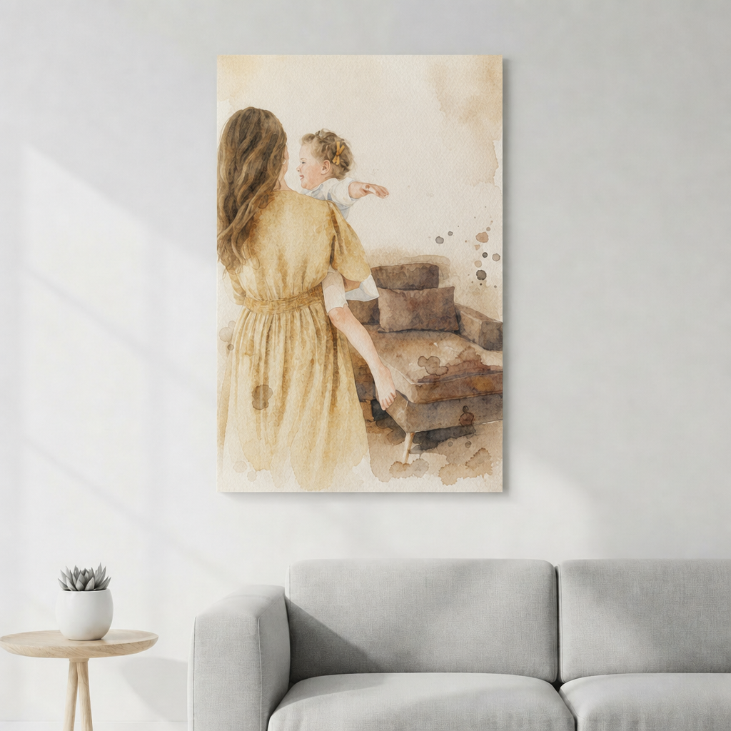 Aquarelle personnalisée transformant vos souvenirs en art