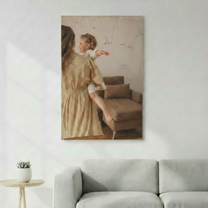 Tableau à l'huile personnalisé d'après photo