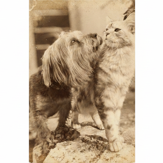 Transformation photo style sépia vintage années 1940