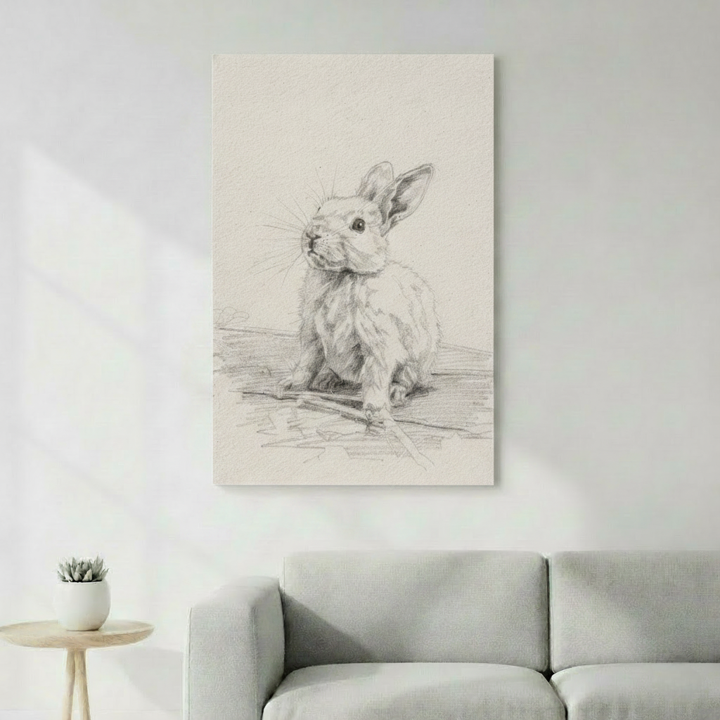 Croquis au crayon personnalisé portrait artistique