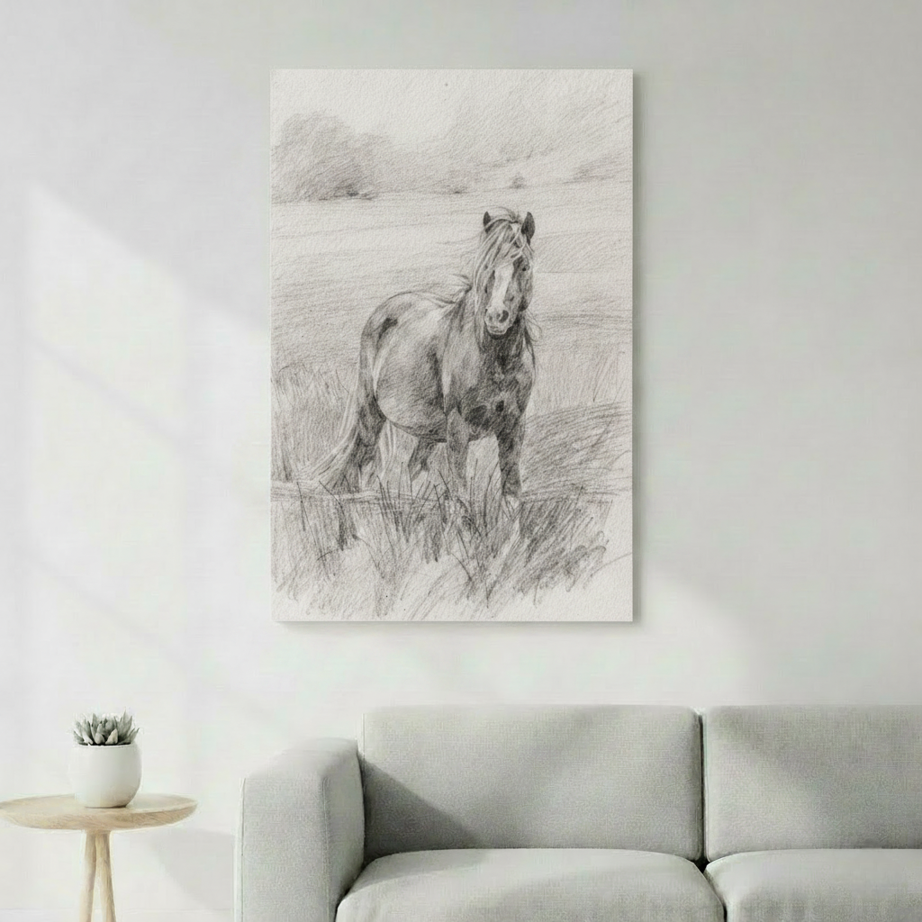 Croquis au Crayon Personnalisé - Portrait Artistique sur Mesure Format Numérique HD