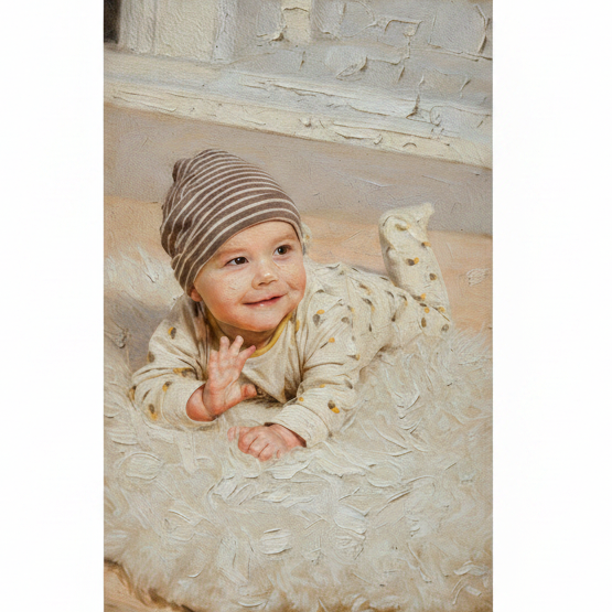 Tableau à l'huile personnalisé à partir de vos photos