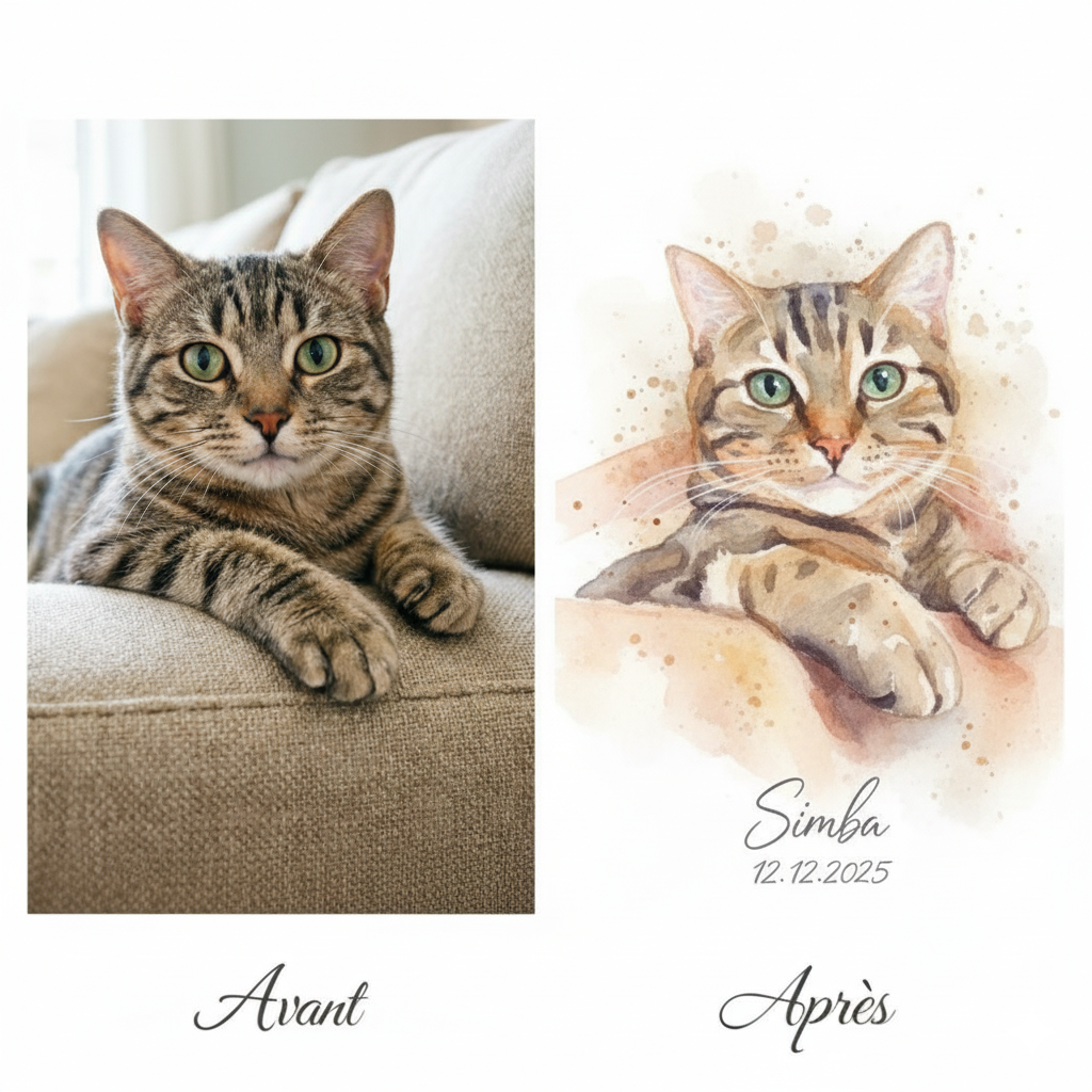 Aquarelle personnalisée pour transformer vos photos