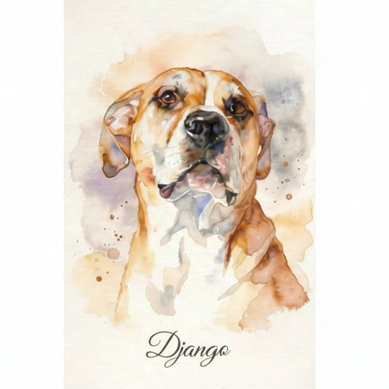 Portrait aquarelle personnalisé pour souvenirs précieux