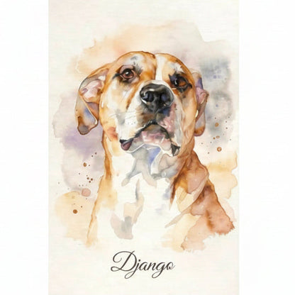 Portrait aquarelle personnalisé pour souvenirs précieux