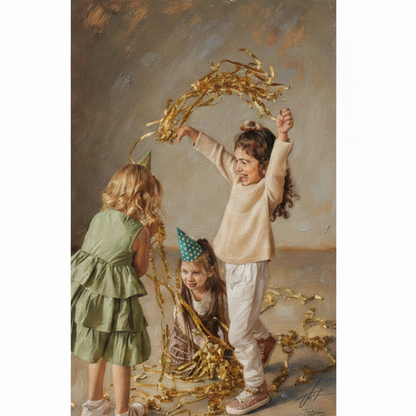Tableau à l'huile personnalisé à partir de photo