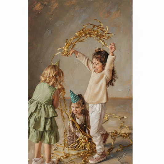 Tableau à l'huile personnalisé à partir de photo