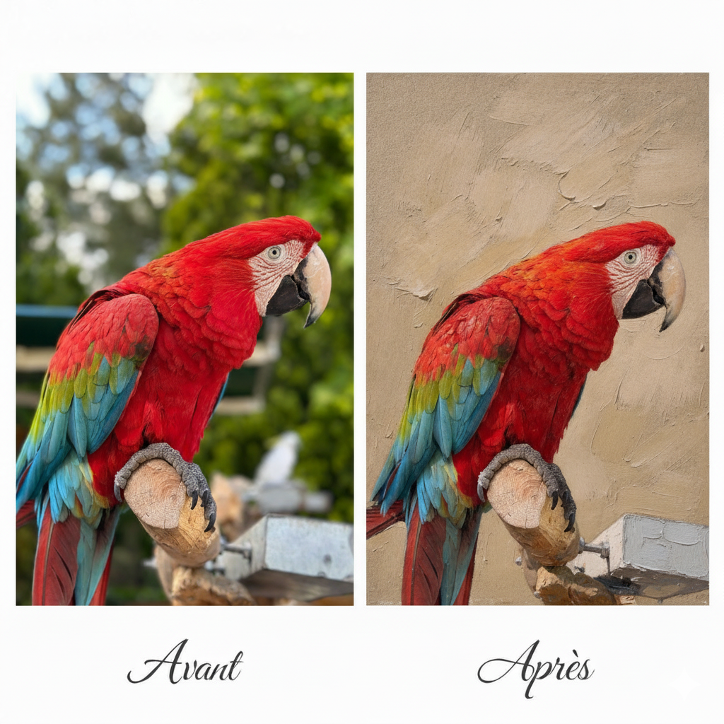 Tableau à l'huile personnalisé à partir de photo