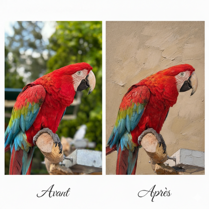 Tableau à l'huile personnalisé à partir de photo