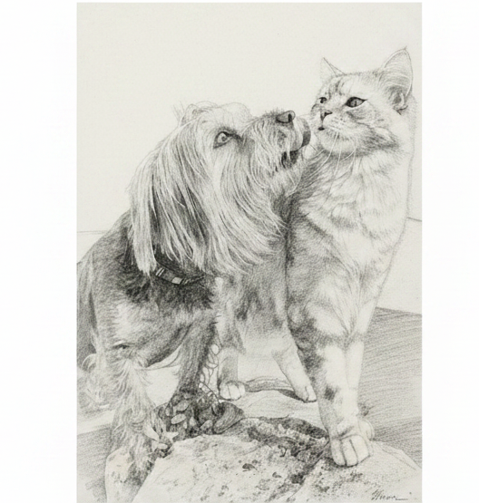 Croquis au crayon personnalisé pour immortaliser vos souvenirs