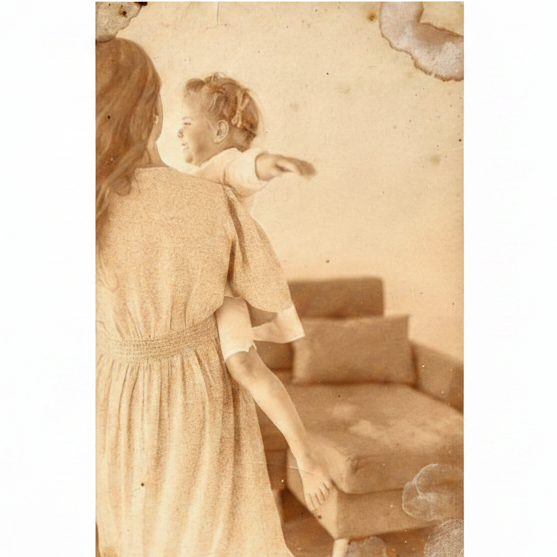 Rendu photo vintage sépia style années 1940