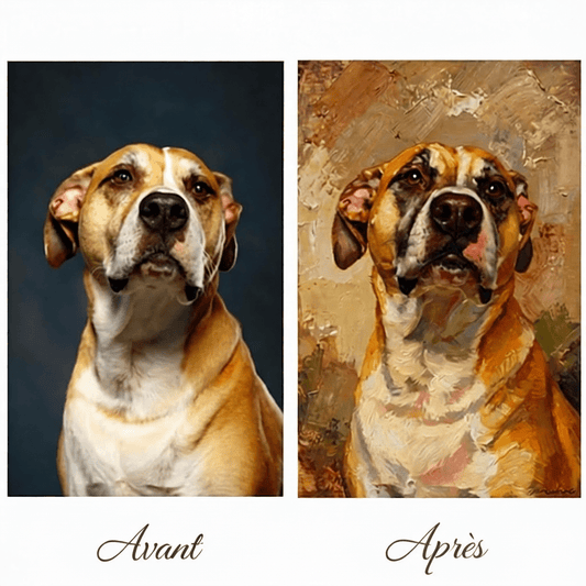 Tableau à l'huile personnalisé à partir de photo