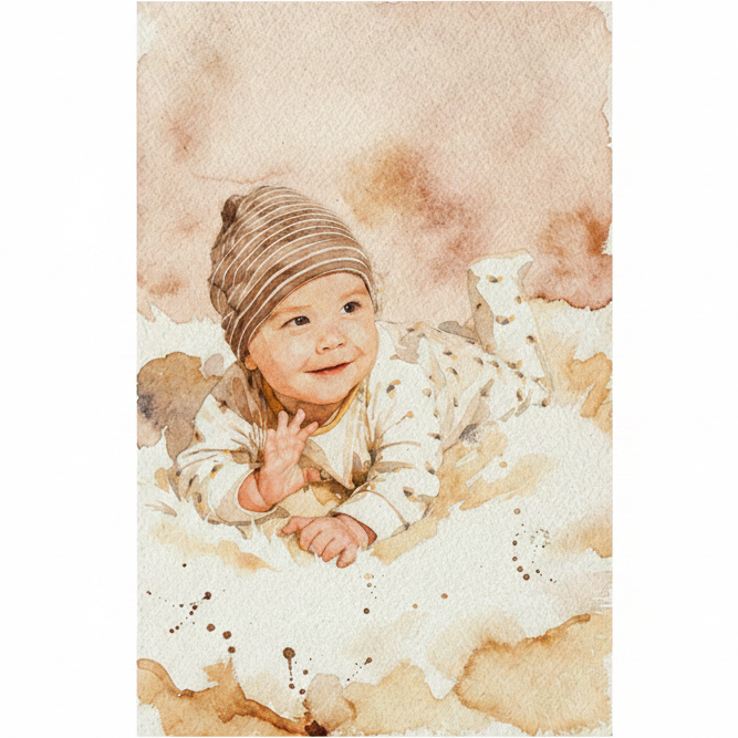 Aquarelle personnalisée pour immortaliser vos souvenirs