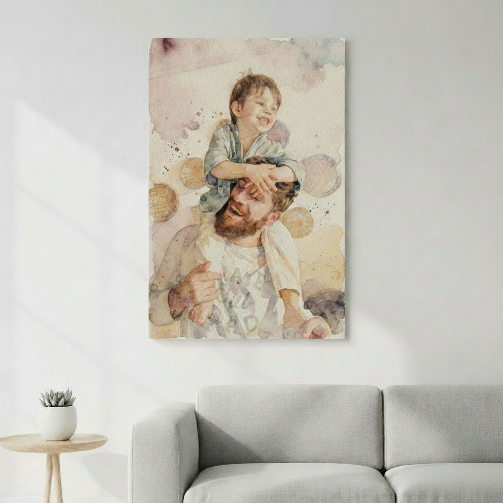 Aquarelle personnalisée transformant vos souvenirs en art