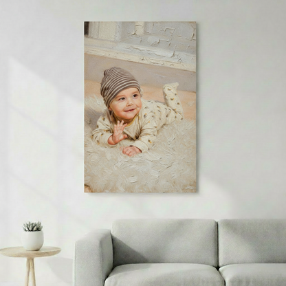 Tableau à l'huile personnalisé à partir de vos photos