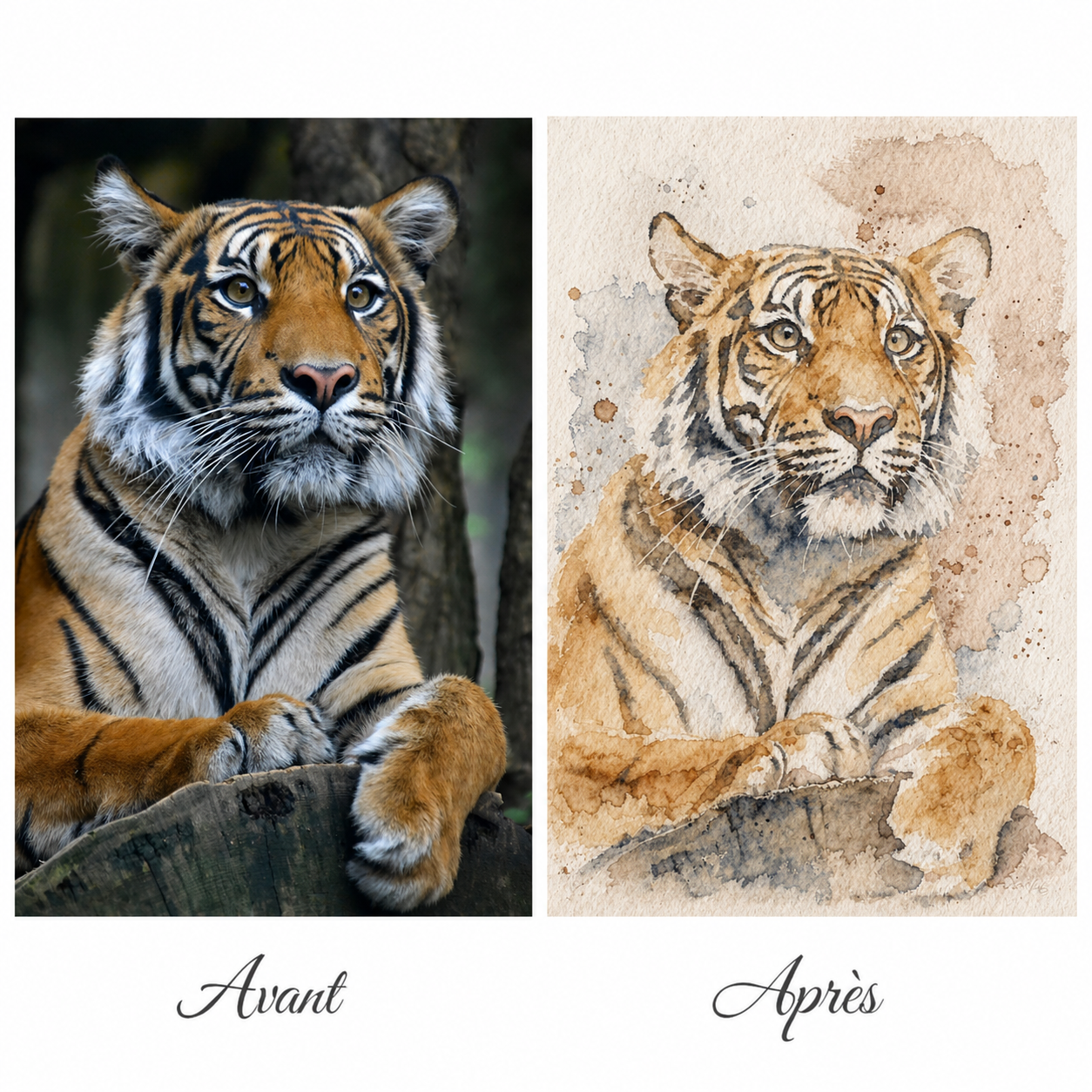 Aquarelle personnalisée pour immortaliser vos moments précieux