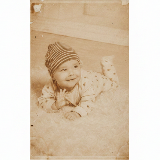 Rendu photo vintage sépia style années 1940