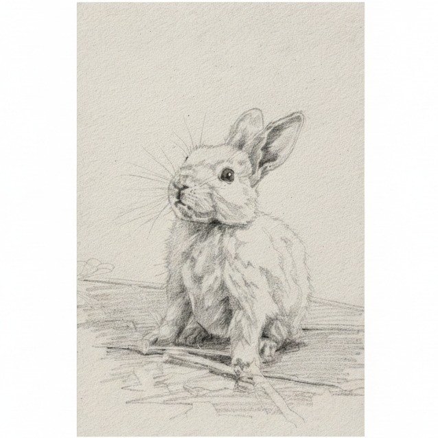 Croquis au crayon personnalisé portrait artistique