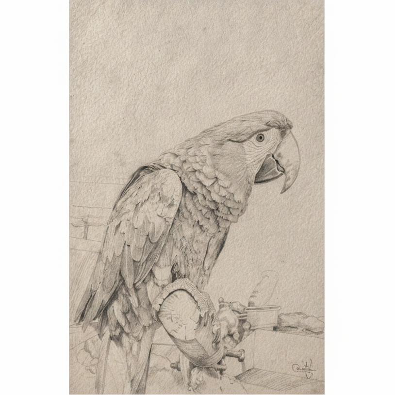 Croquis au crayon personnalisé portrait artistique
