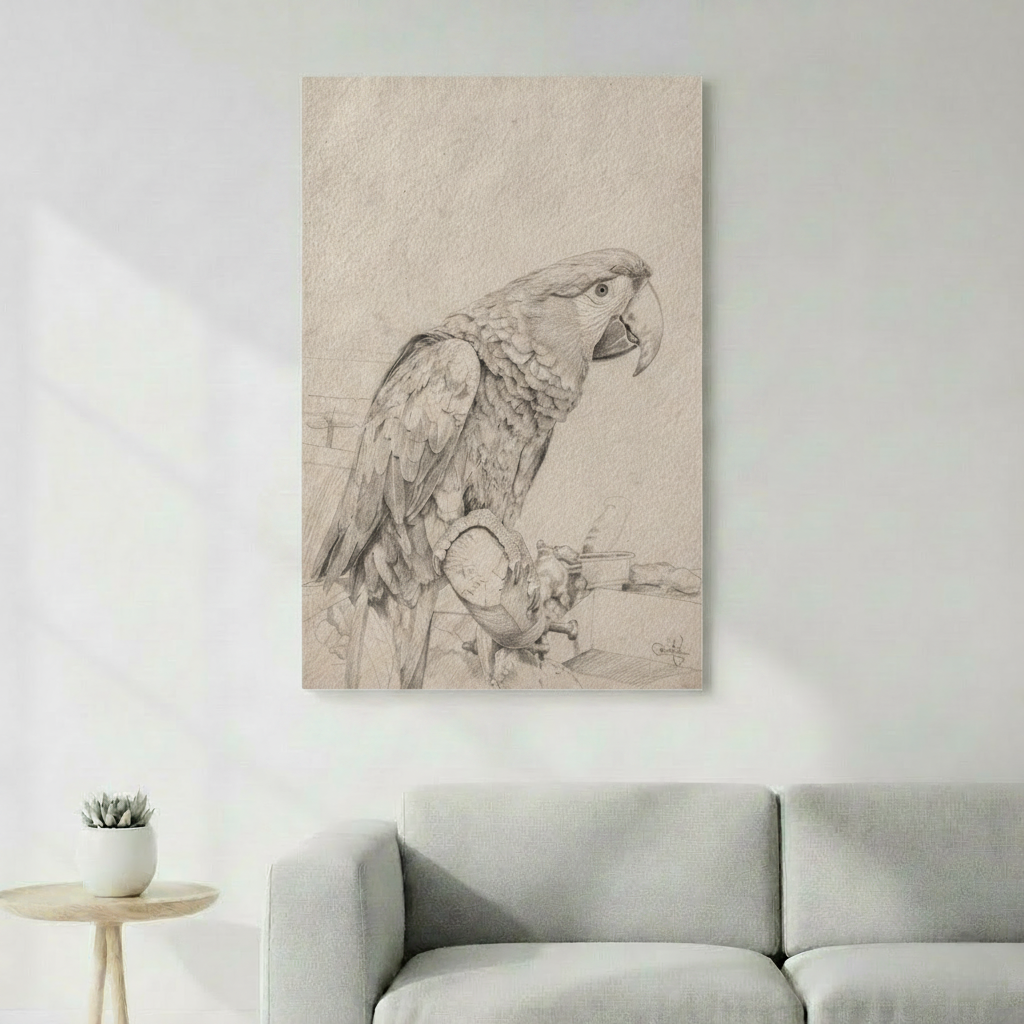 Croquis au crayon personnalisé portrait artistique