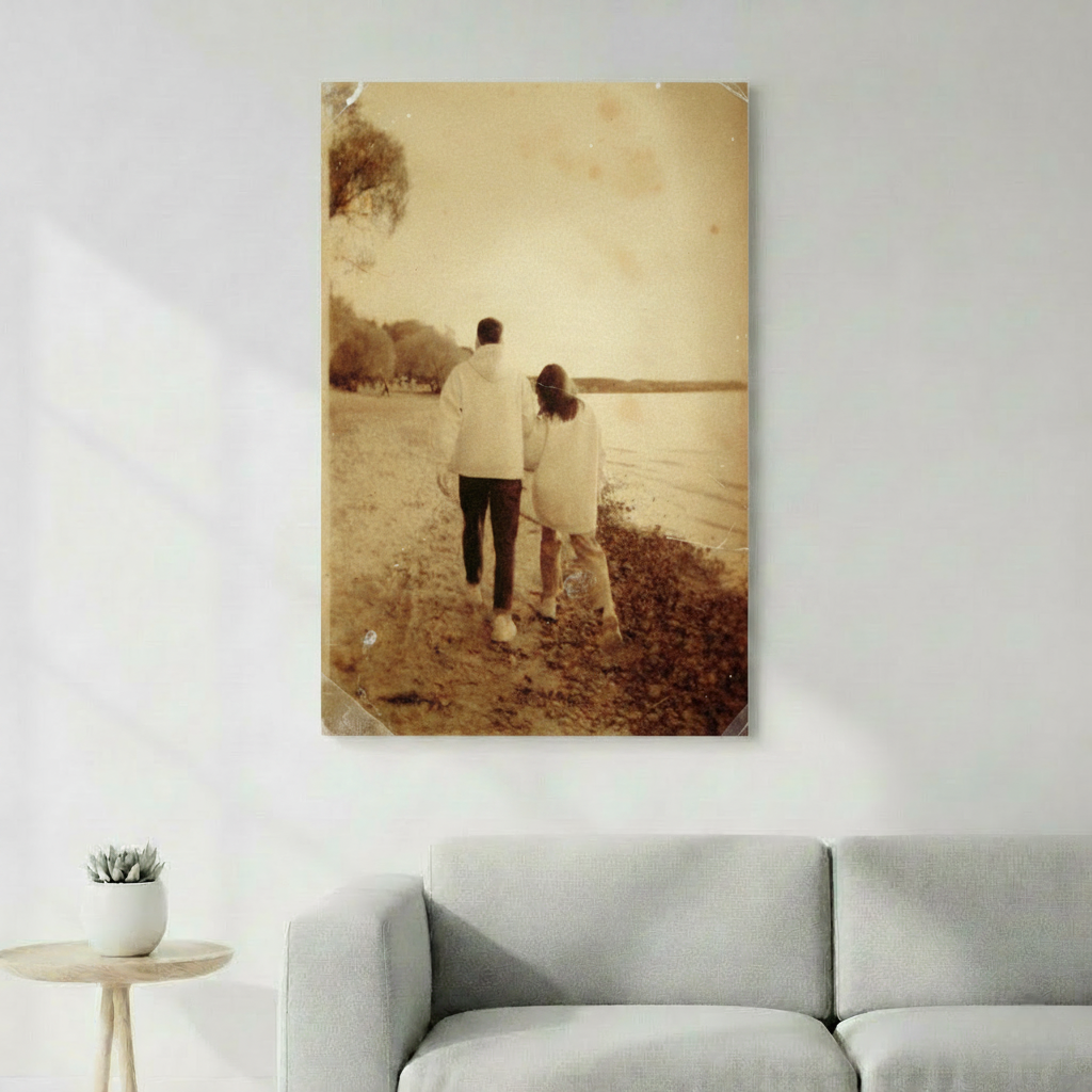 Transformation photo style sépia vintage années 1940